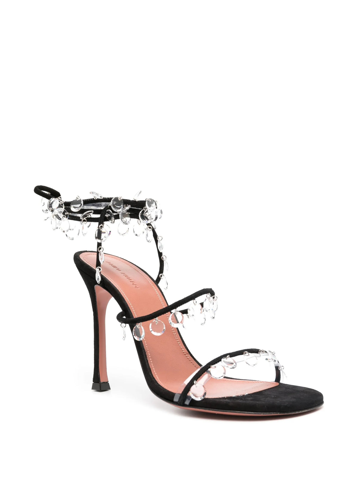 Amina Muaddi - Tina 105mm Lace-up Sandals