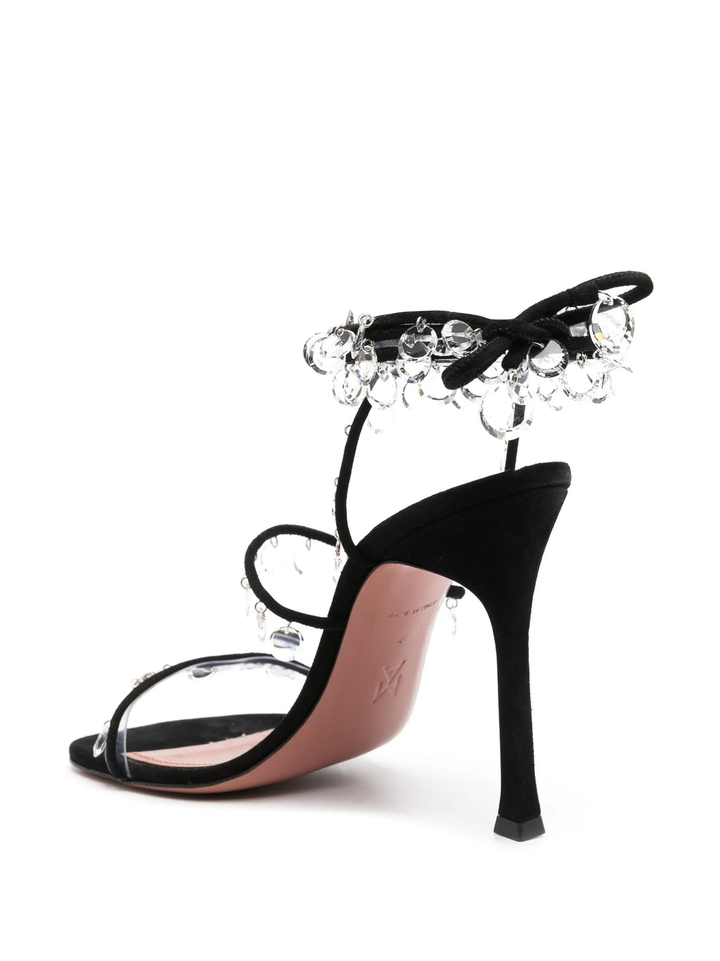 Amina Muaddi - Tina 105mm Lace-up Sandals