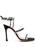 Amina Muaddi - Tina 105mm Lace-up Sandals