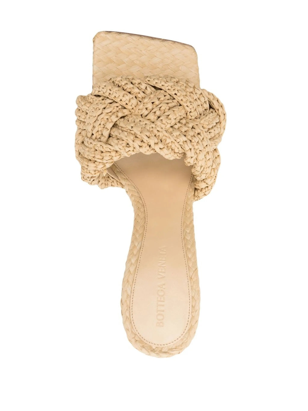 Bottega Veneta - 110mm Lido Raffia Woven Mules
