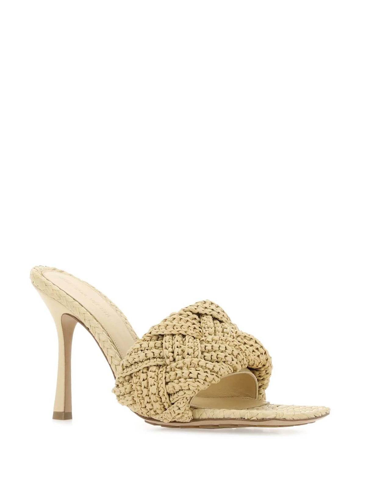 Bottega Veneta - 110mm Lido Raffia Woven Mules