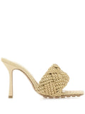 Bottega Veneta - 110mm Lido Raffia Woven Mules