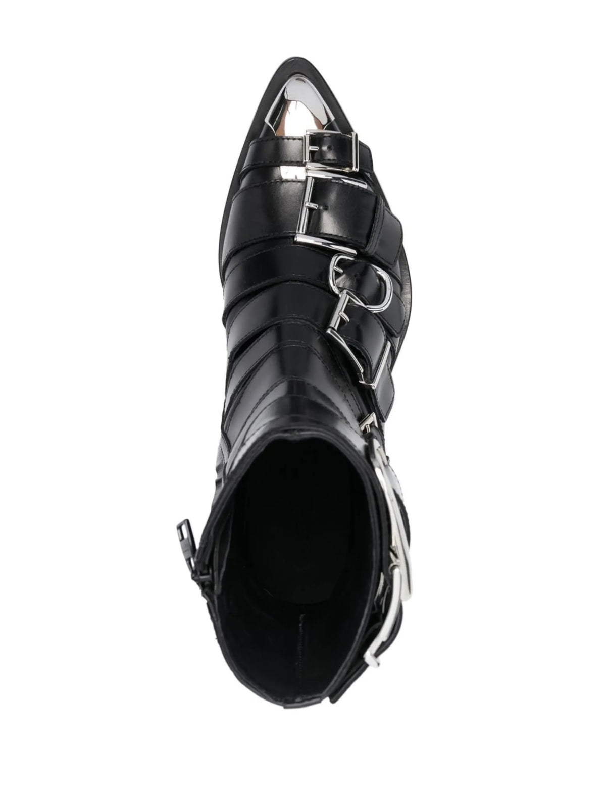 Alexander McQueen - Punk Buckle-detail Biker Boots