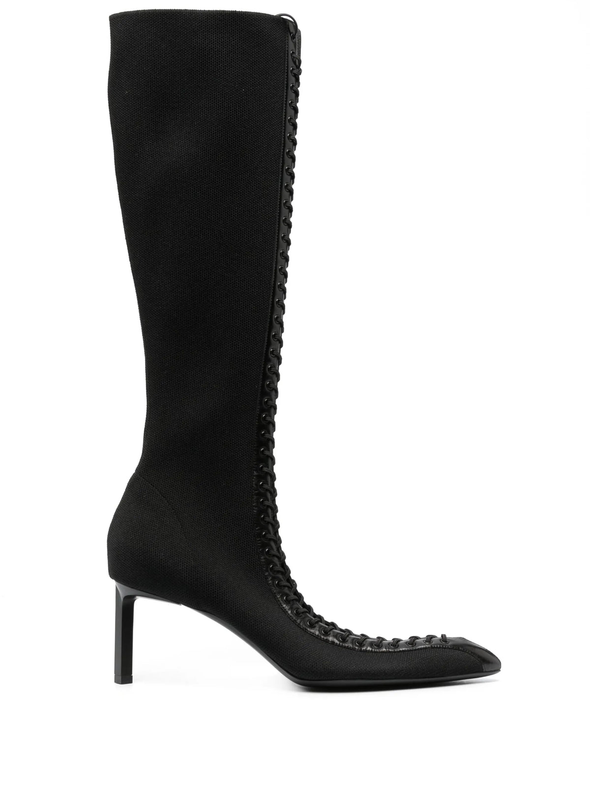 Givenchy - Knee-high 70mm Lace-up Leather Boots