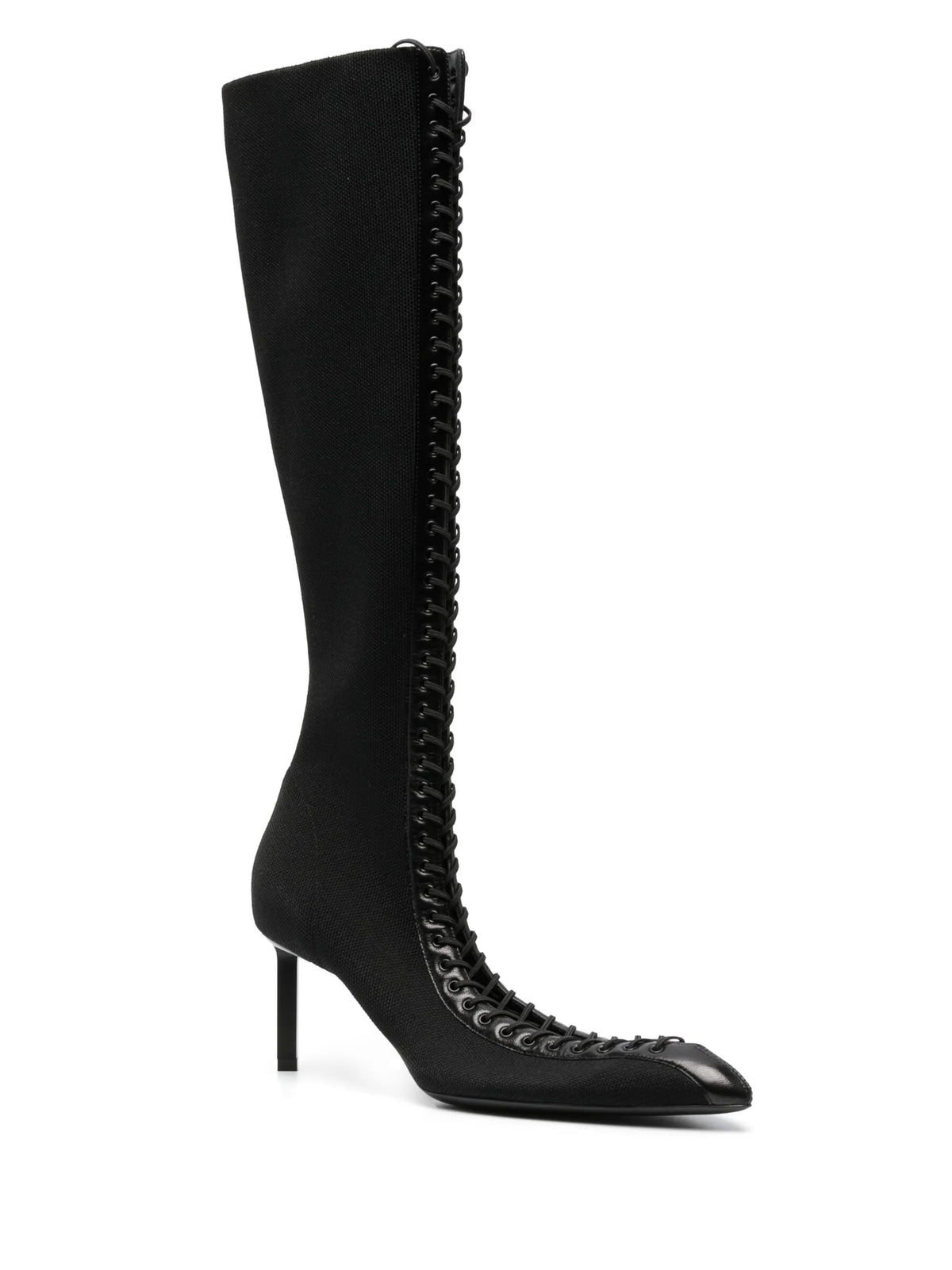 Givenchy - Knee-high 70mm Lace-up Leather Boots