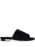 Givenchy - 4G Shearling Slide Sandals