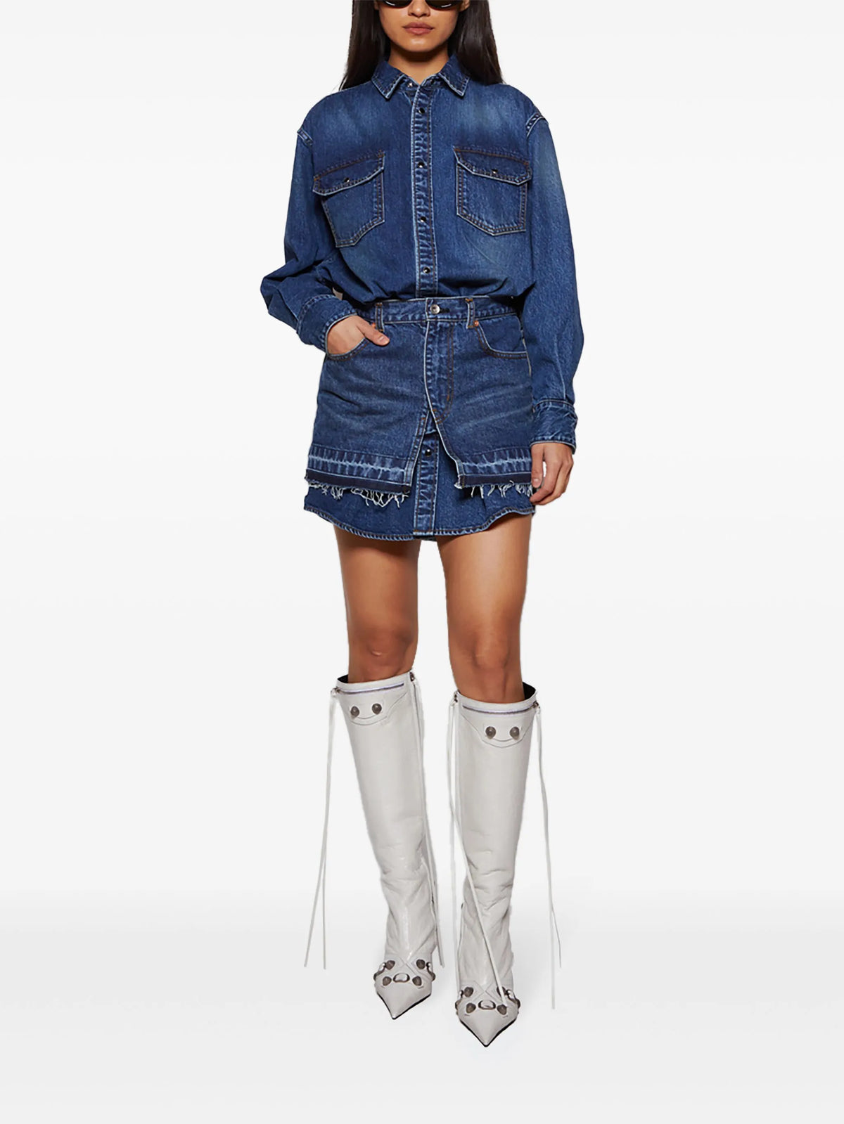 Balenciaga - Cagole Point-toe Boots