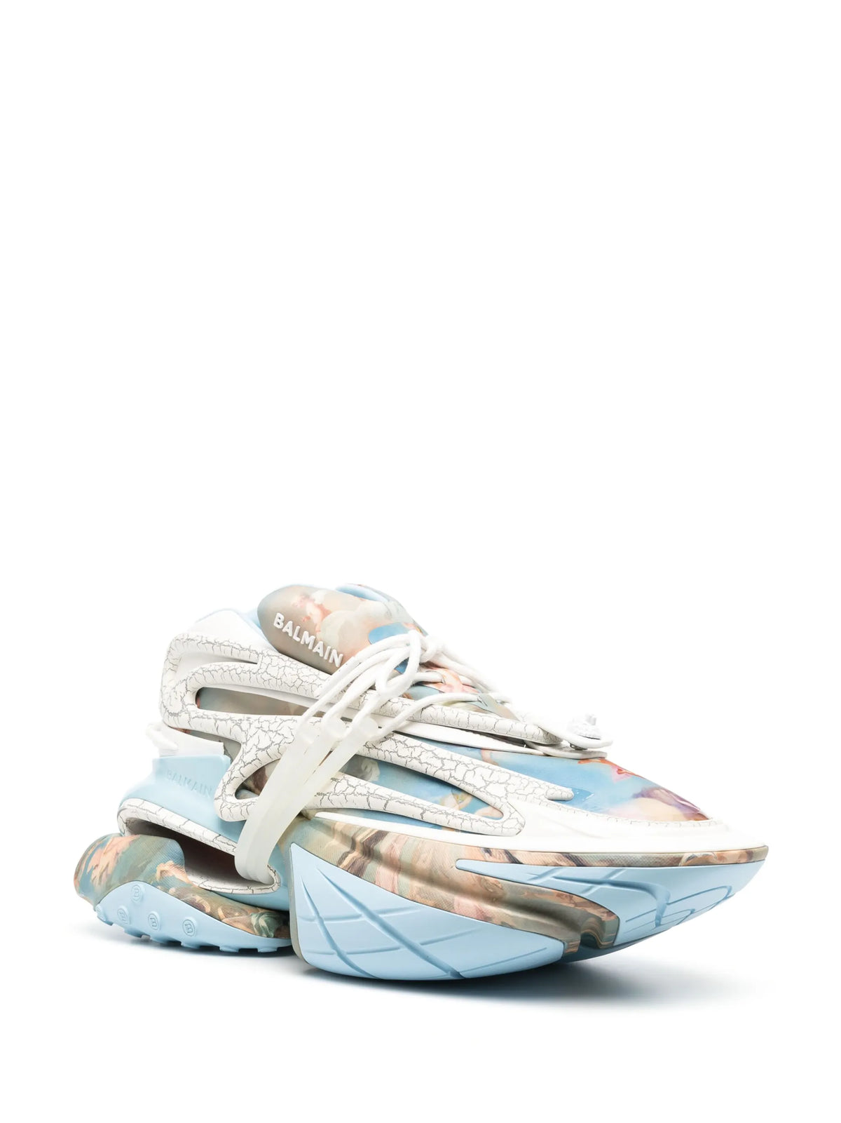Balmain - Unicorn Renaissance-print Sneakers