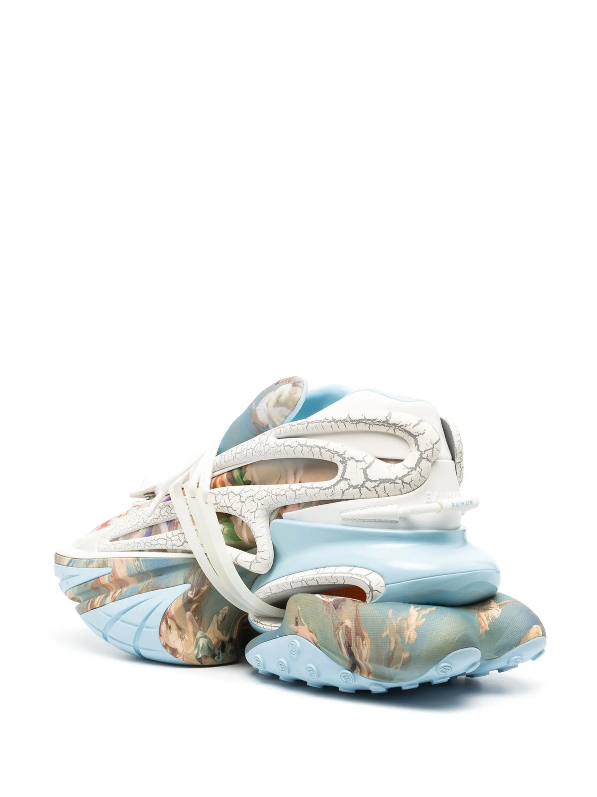 Balmain - Unicorn Renaissance-print Sneakers