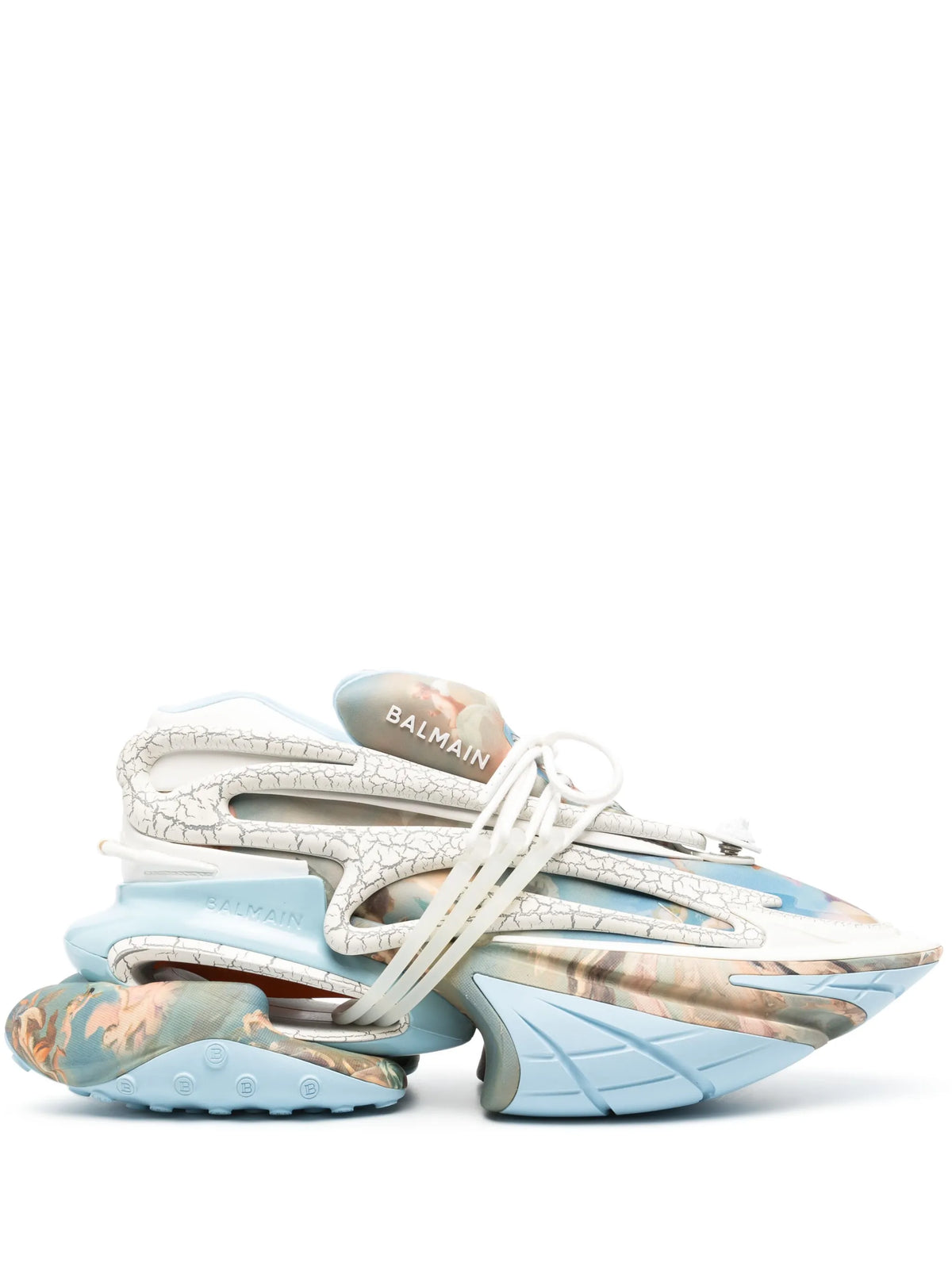 Balmain - Unicorn Renaissance-print Sneakers