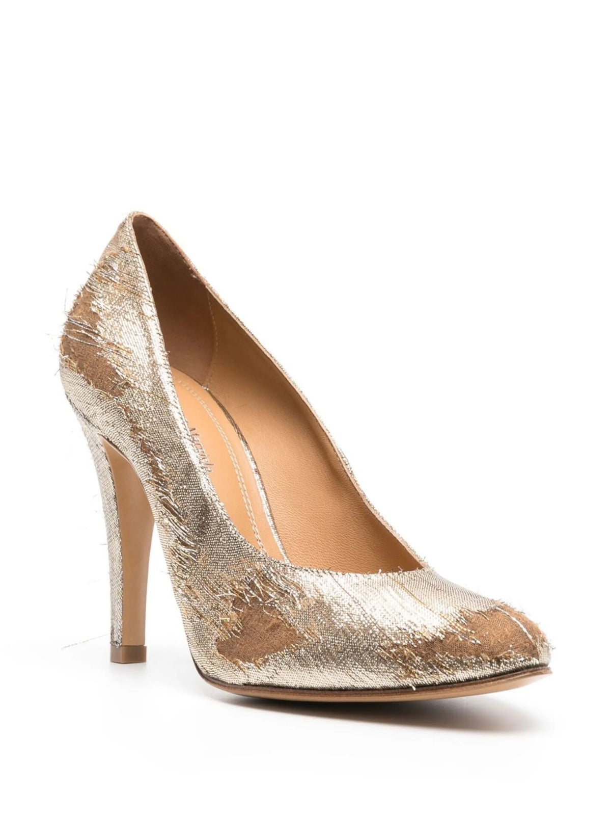 Maison Margiela - 100mm Lurex Mary-Jane Pumps