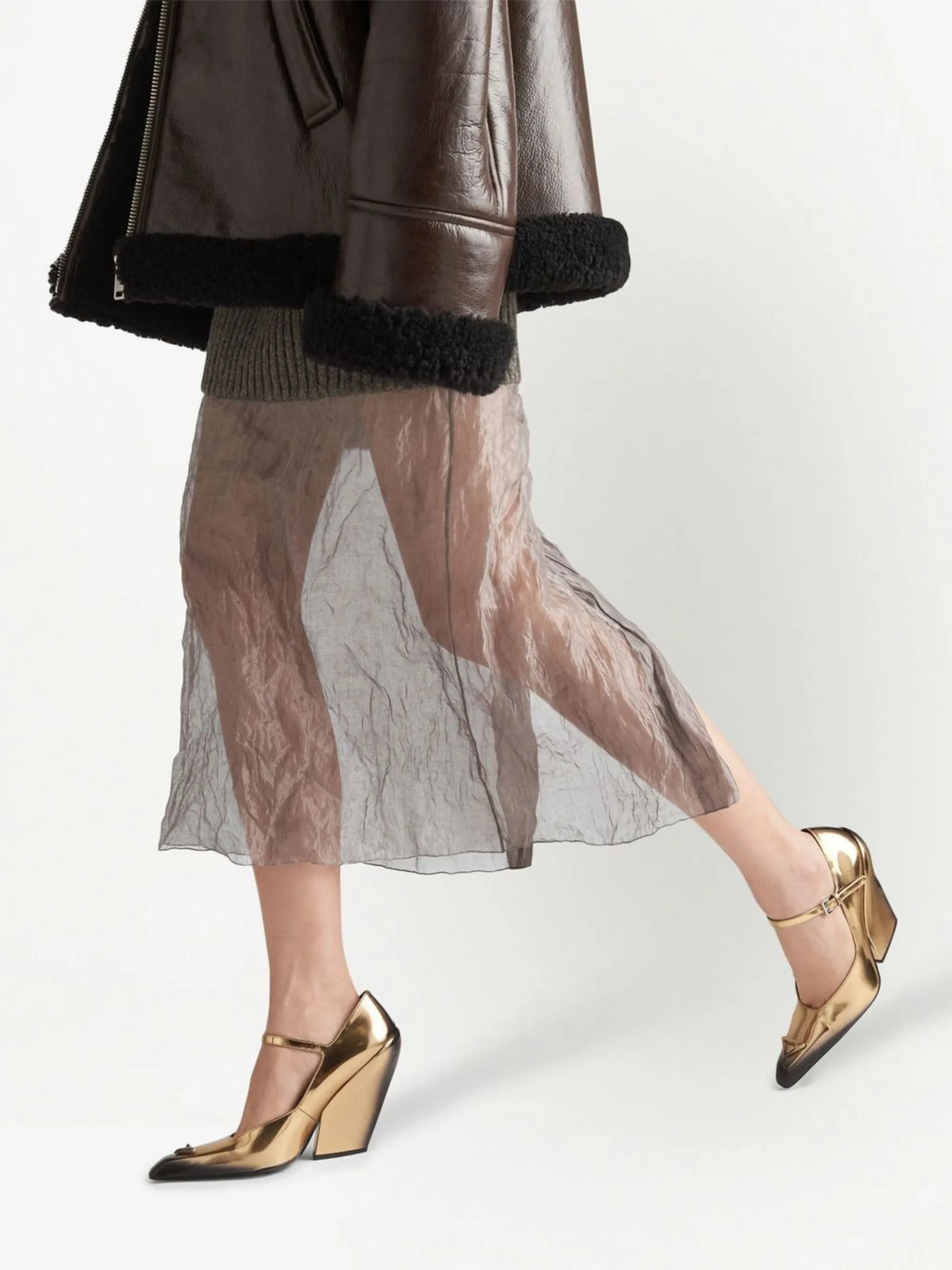 Prada - Pointed Mary Jane Pumps