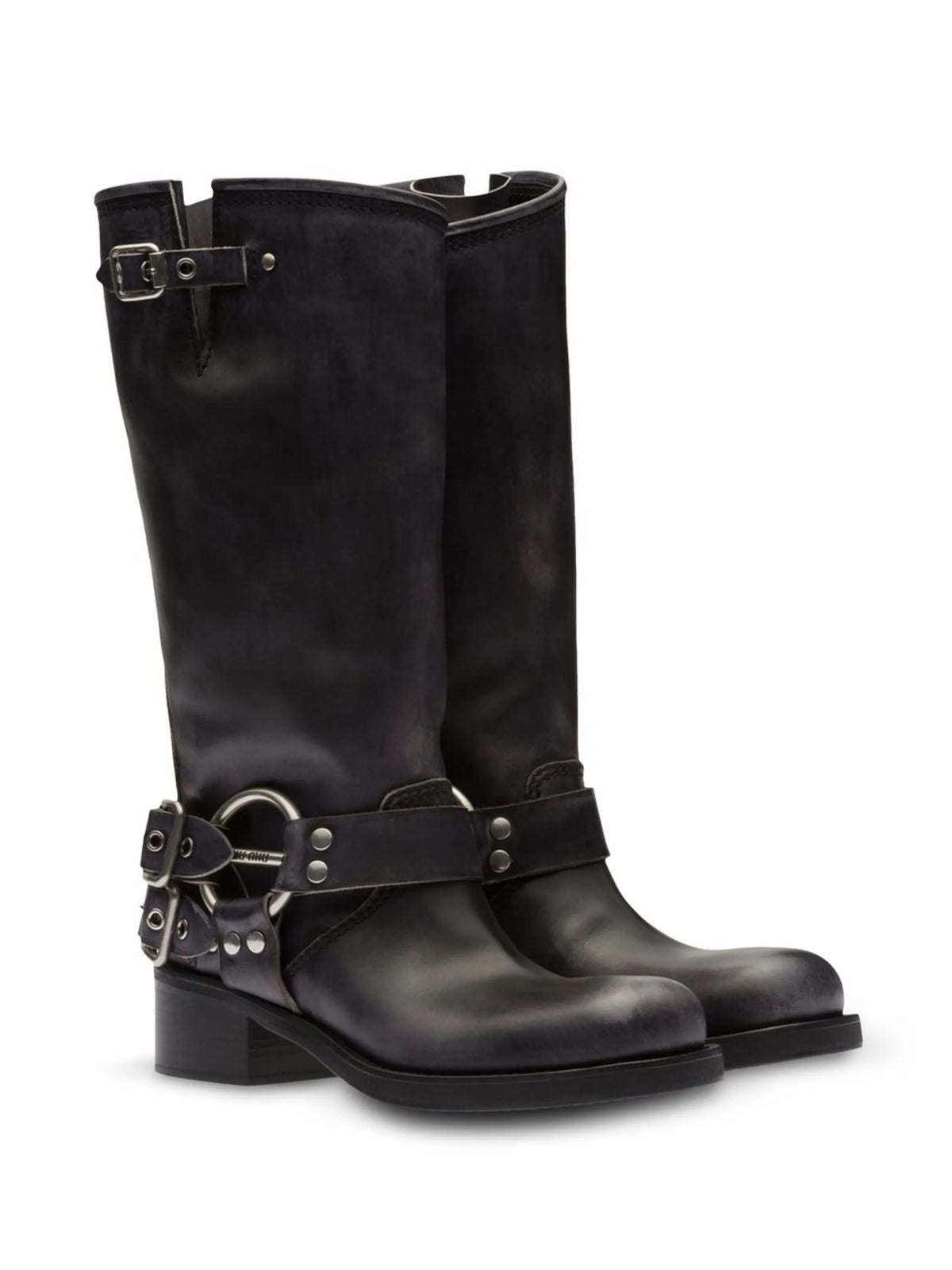 Miu Miu - Buckle-embellished Biker Boots