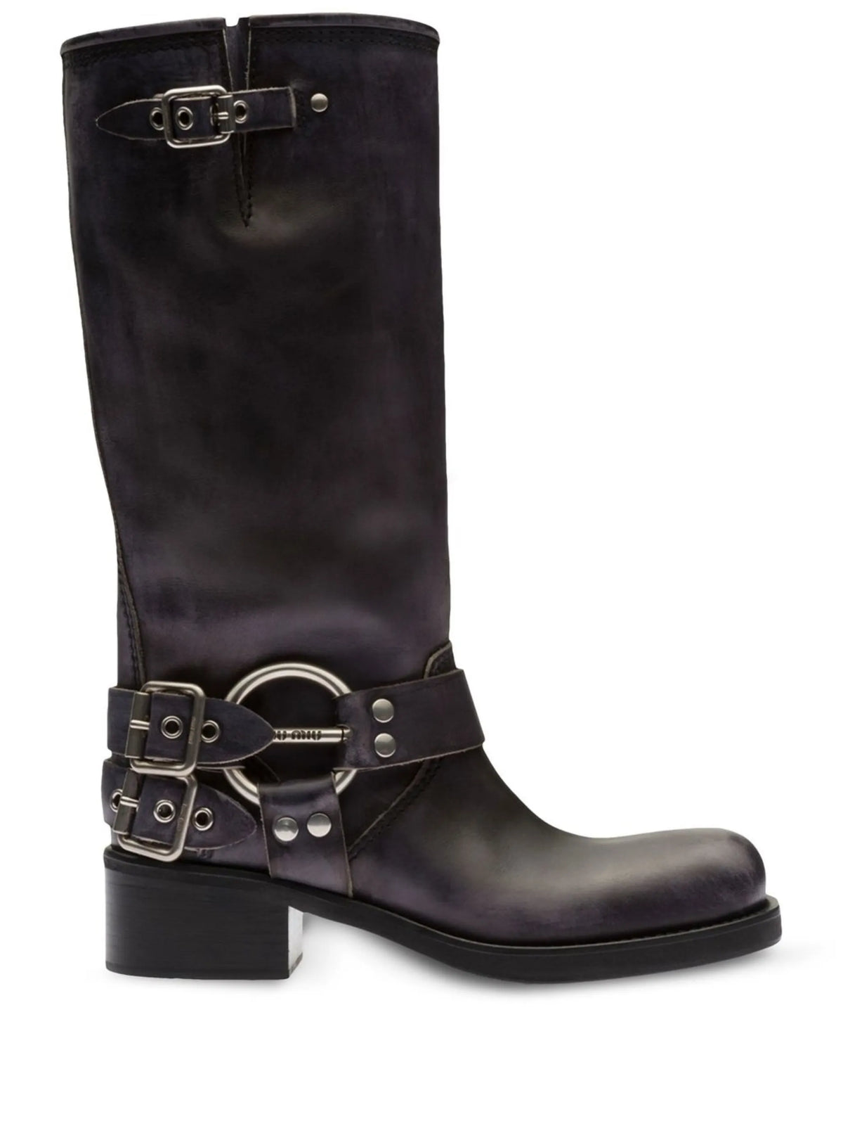 Miu Miu - Buckle-embellished Biker Boots