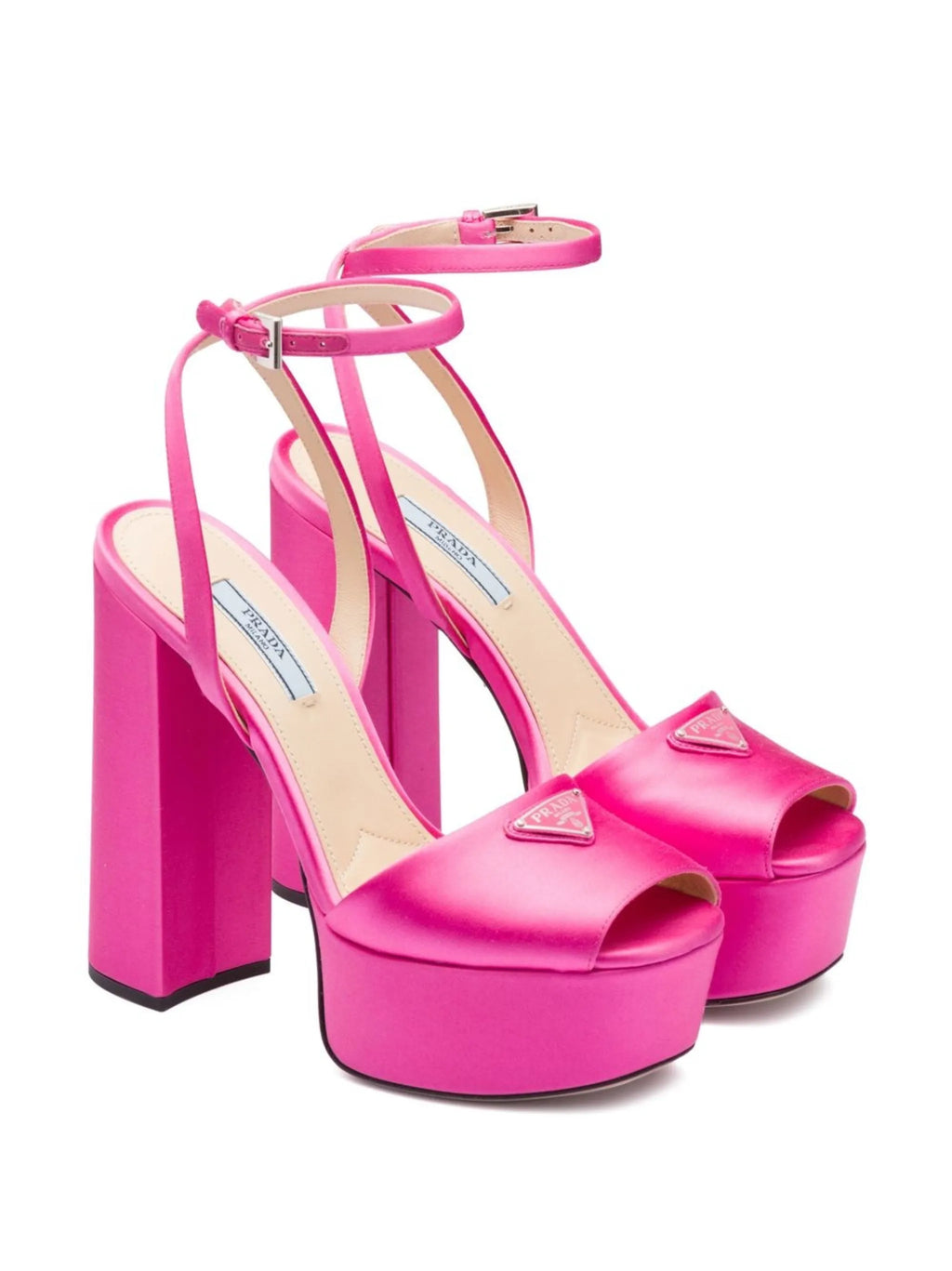 Prada - Satin Platform Sandals