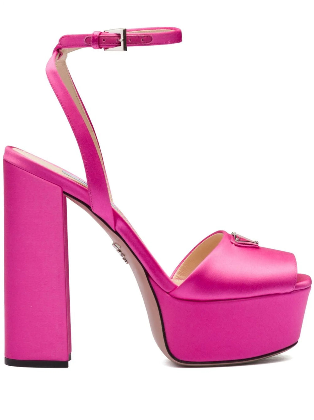 Prada - Satin Platform Sandals