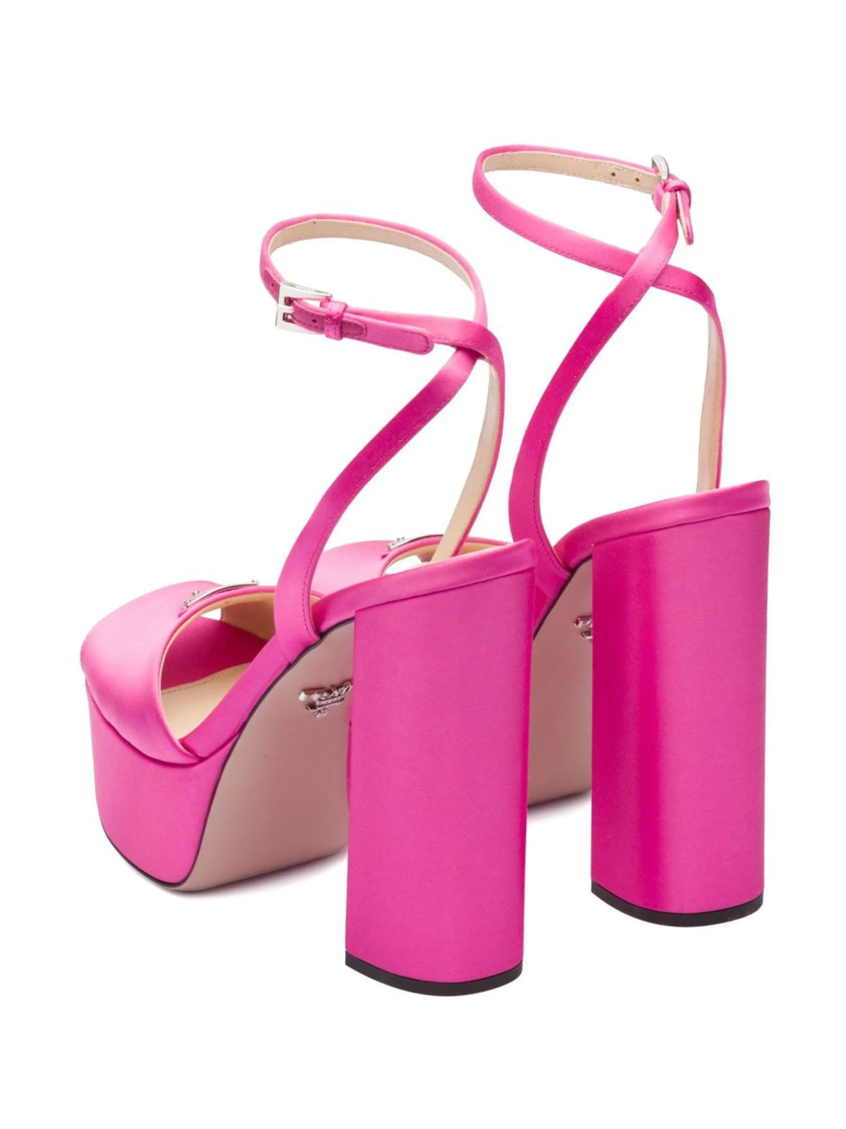 Prada - Satin Platform Sandals