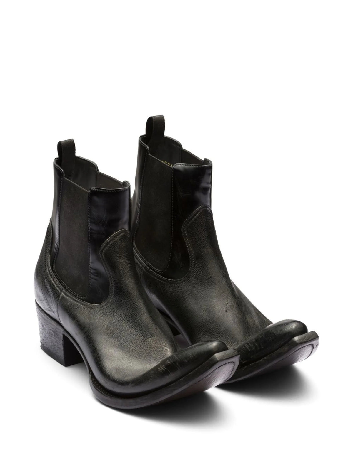 Prada - Turn-up Toe Leather Ankle Boots