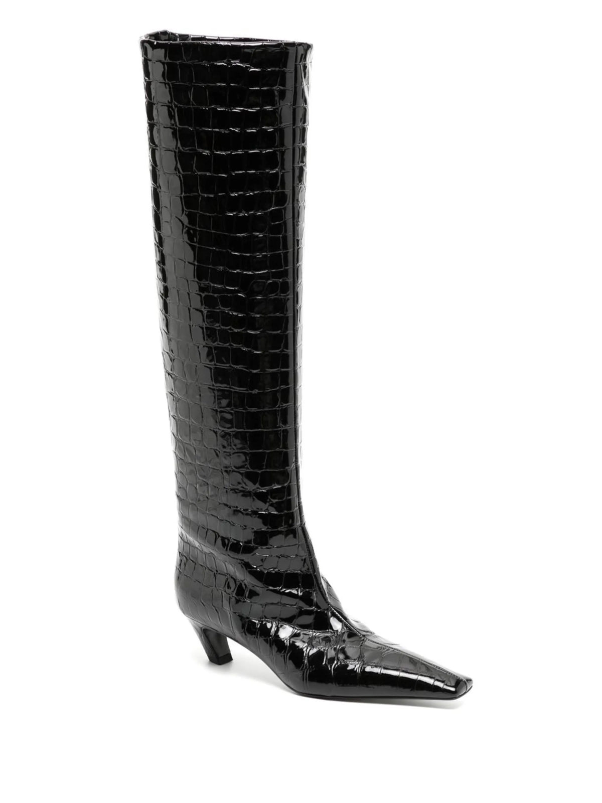 Khaite - 40mm Croco-embossed Knee-length Boots