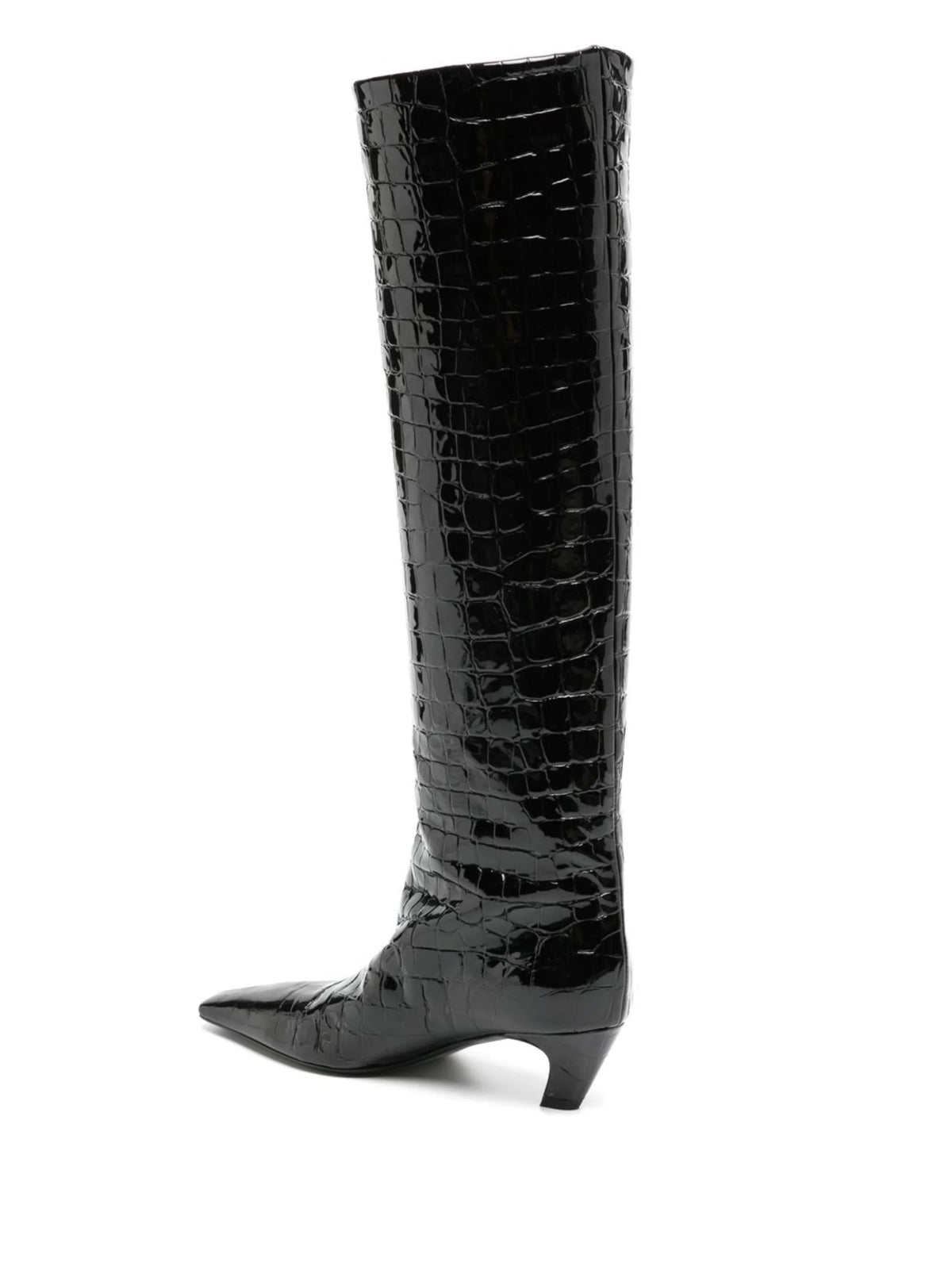 Khaite - 40mm Croco-embossed Knee-length Boots