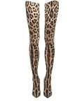 Dolce & Gabbana - KIM DOLCE&GABBANA Leopard-print Thigh-high Boots