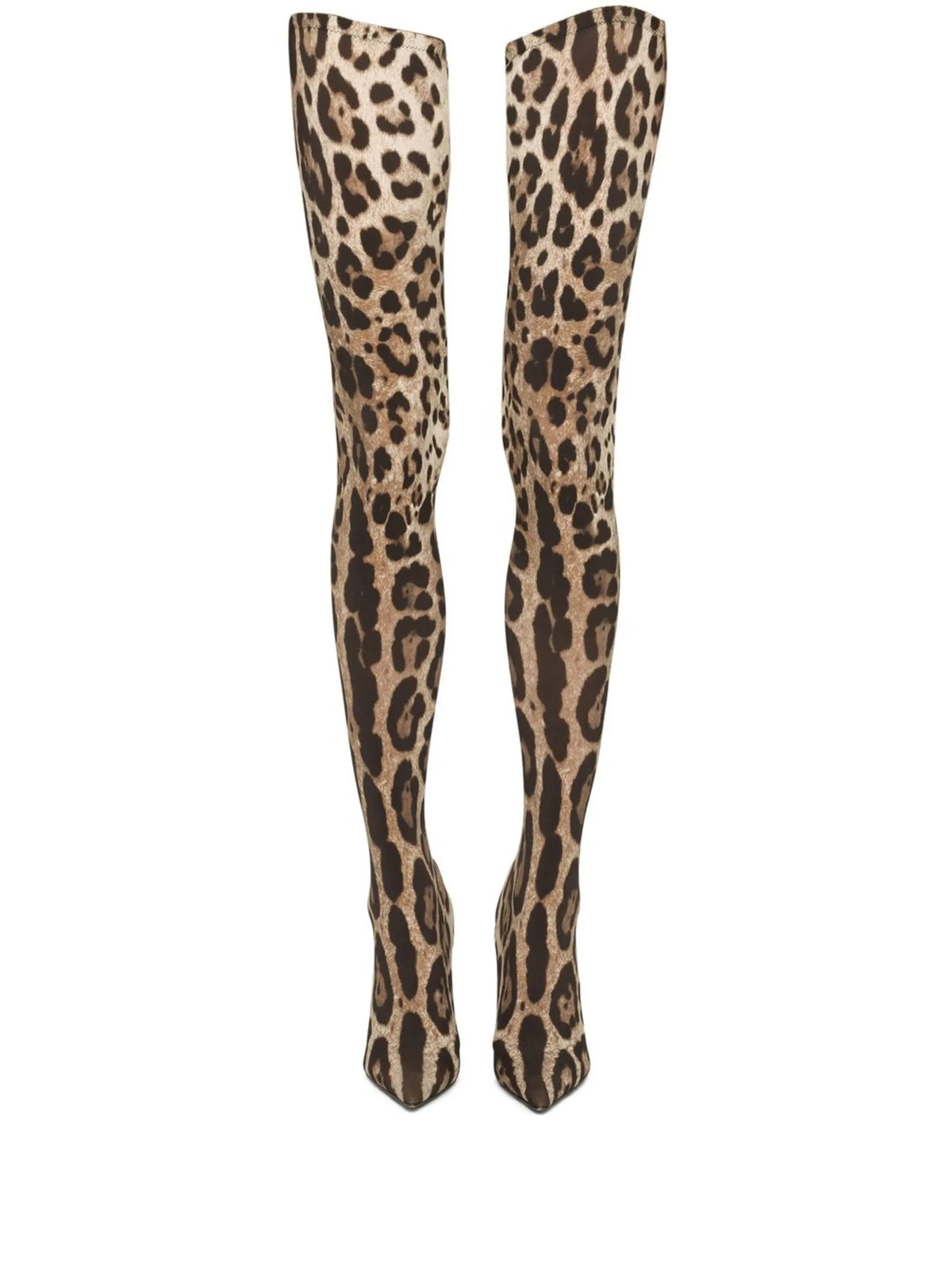 Dolce & Gabbana - KIM DOLCE&GABBANA Leopard-print Thigh-high Boots