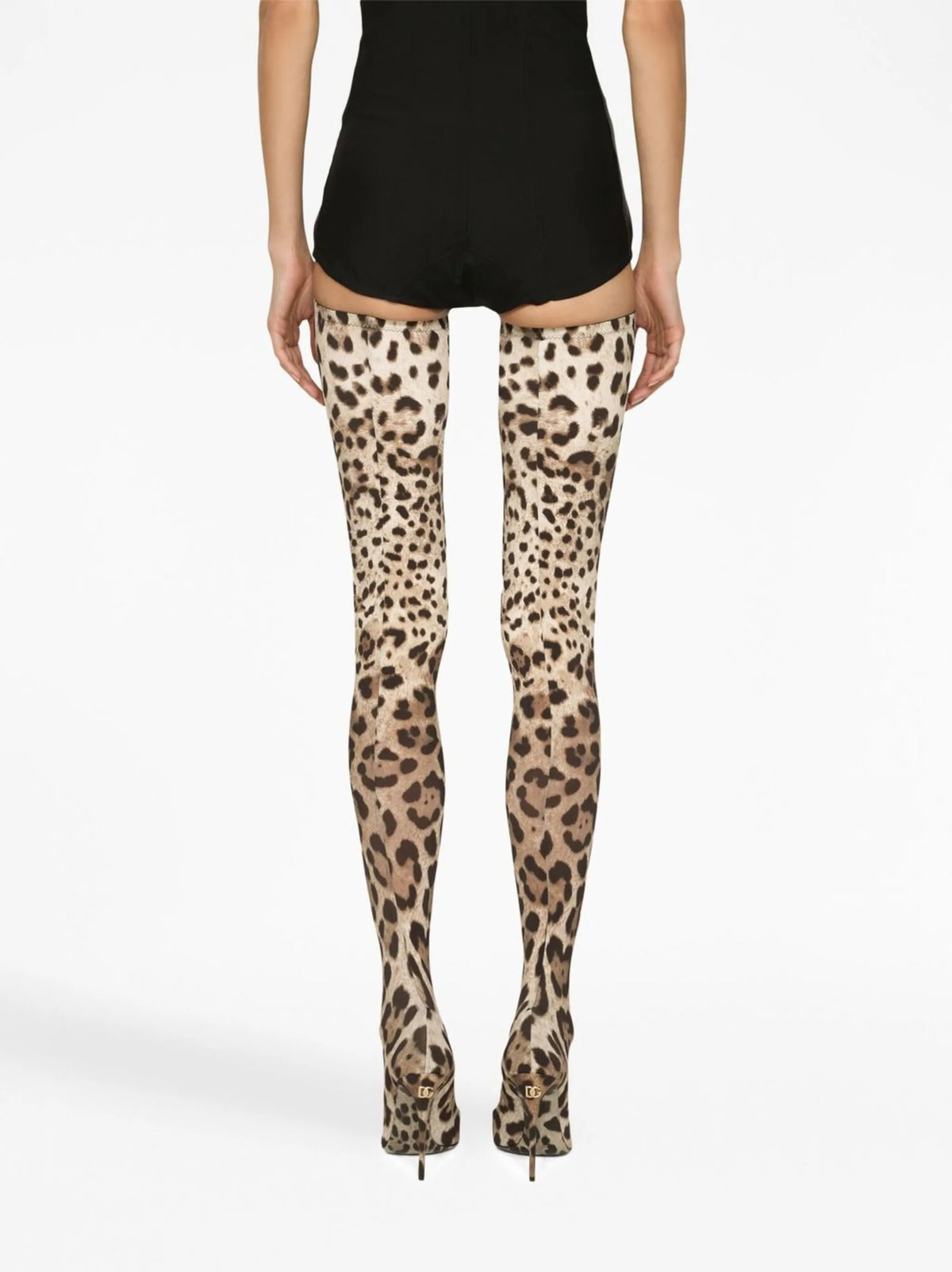 Dolce & Gabbana - KIM DOLCE&GABBANA Leopard-print Thigh-high Boots