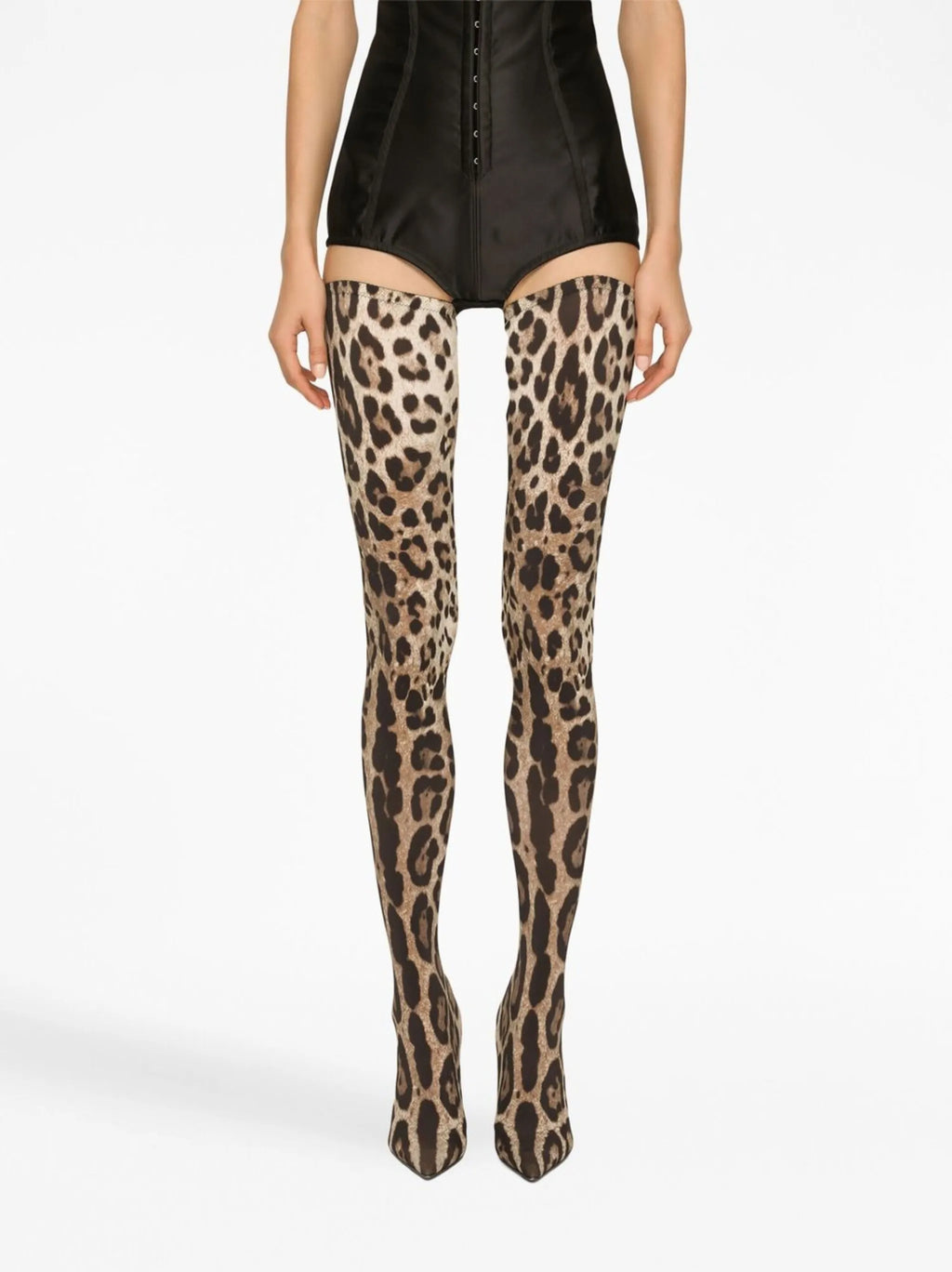 Dolce & Gabbana - KIM DOLCE&GABBANA Leopard-print Thigh-high Boots