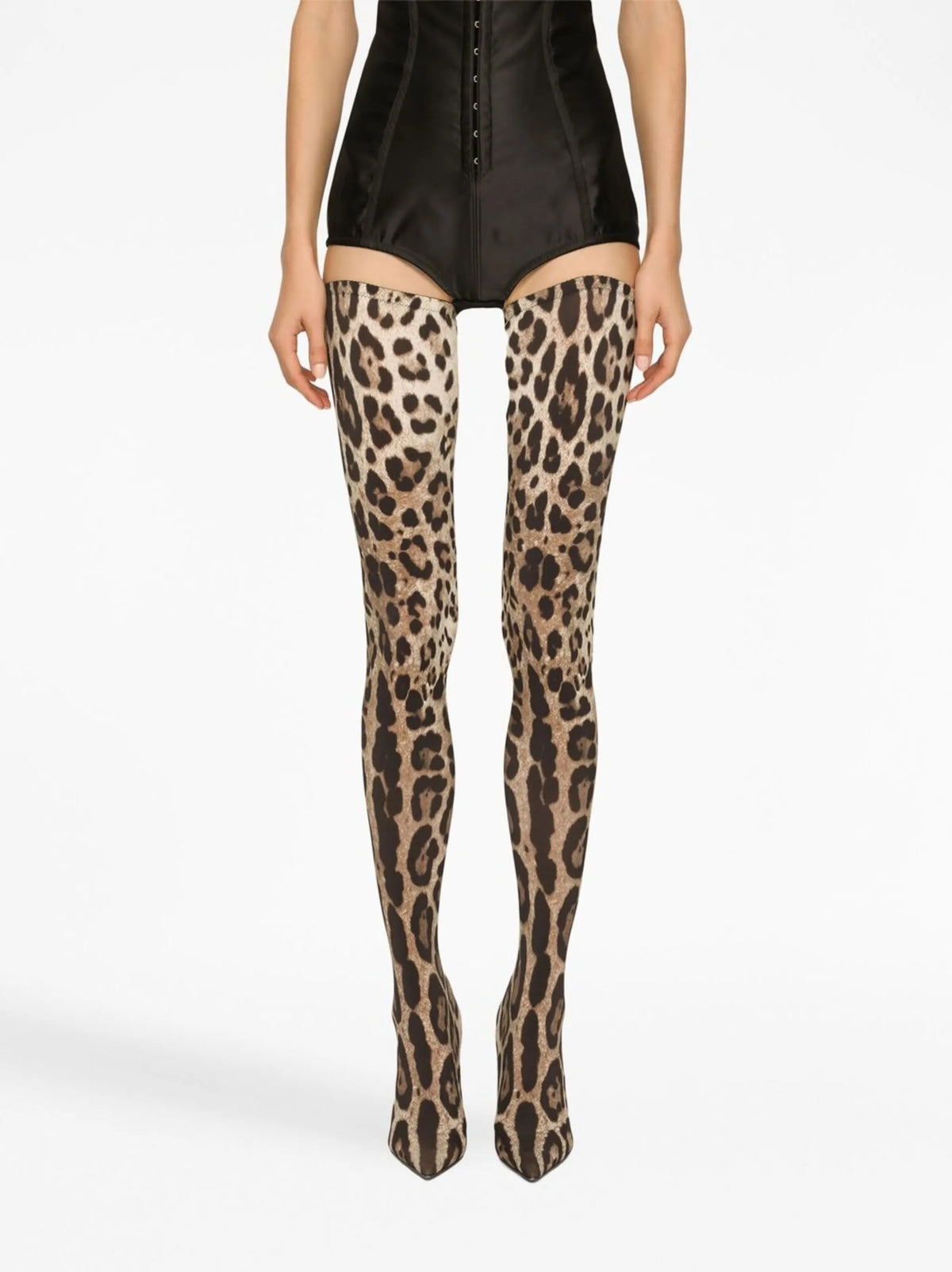 Dolce & Gabbana - KIM DOLCE&GABBANA Leopard-print Thigh-high Boots