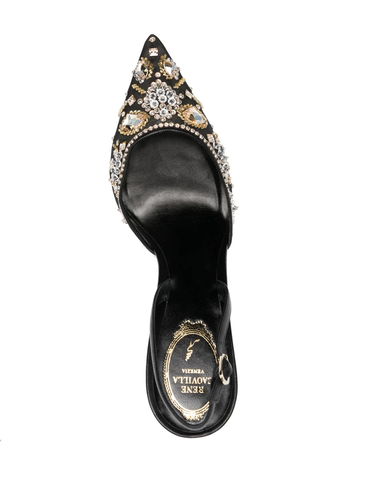 René Caovilla - Mesh-detail Crystal-embellished Pumps