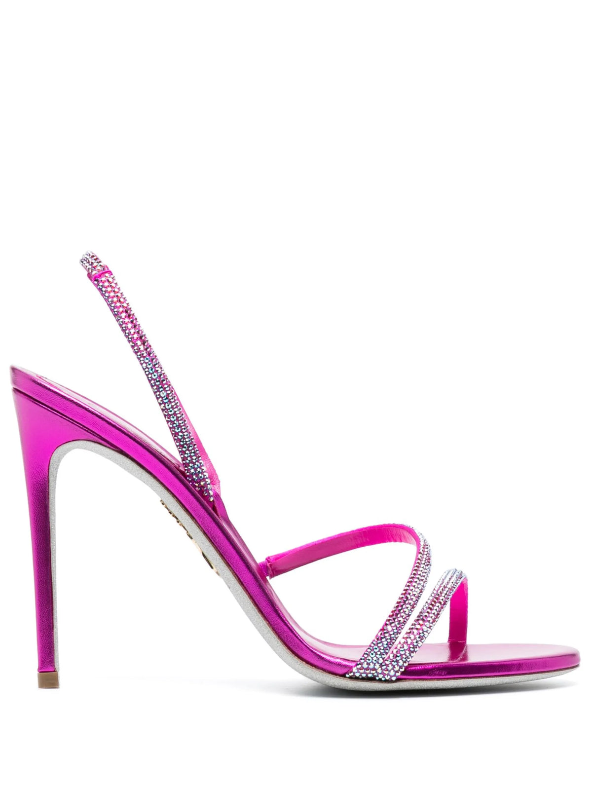 René Caovilla - Crystal-embellished Satin Sandals