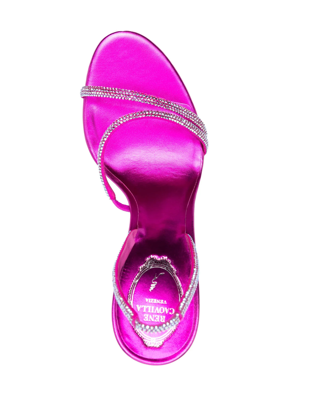 René Caovilla - Crystal-embellished Satin Sandals