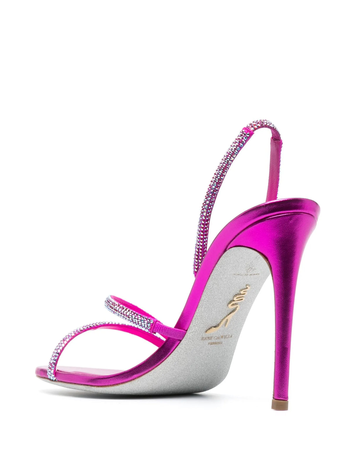 René Caovilla - Crystal-embellished Satin Sandals