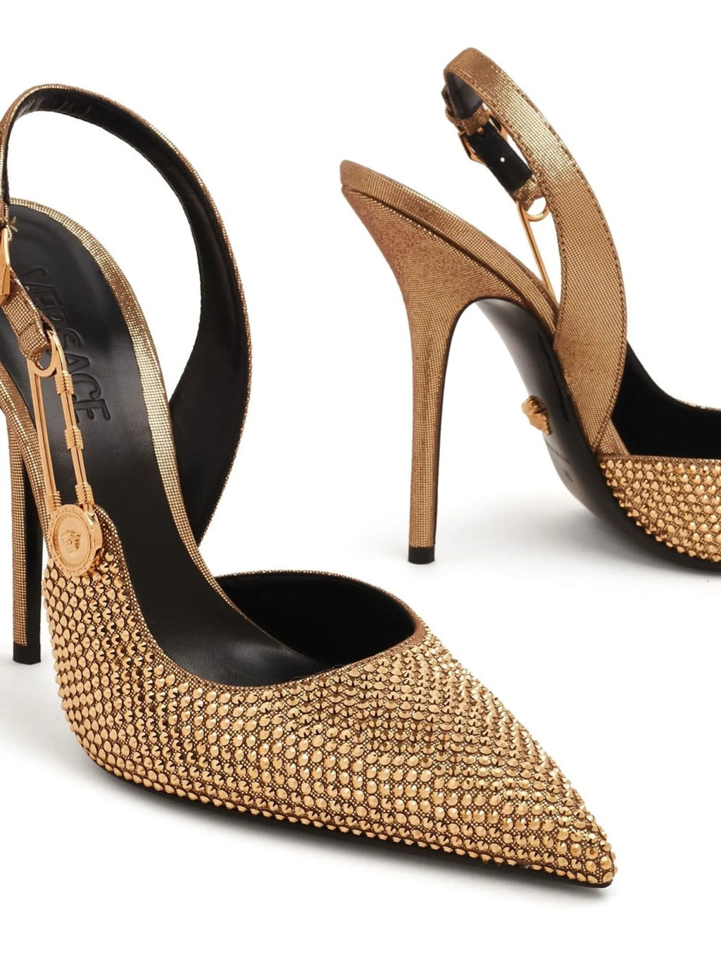 Versace - Crystal-embellished 110mm Pumps