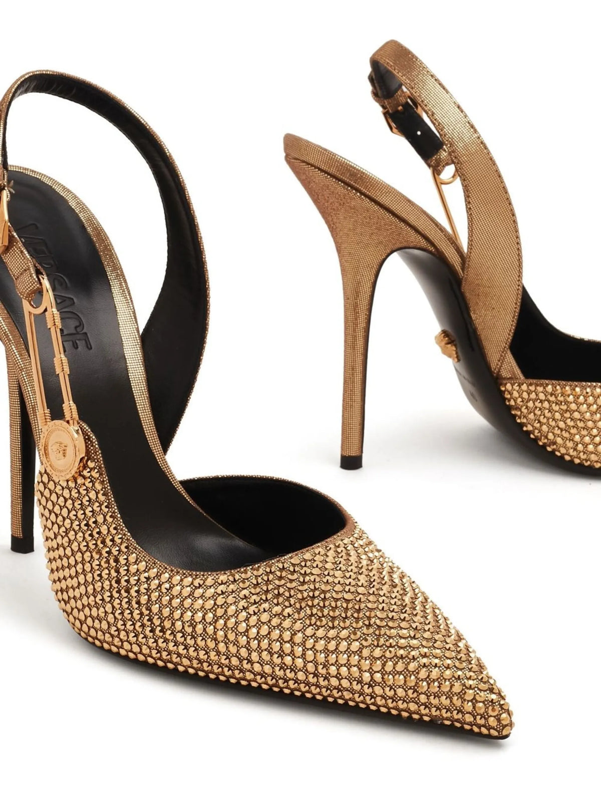 Versace - Crystal-embellished 110mm Pumps