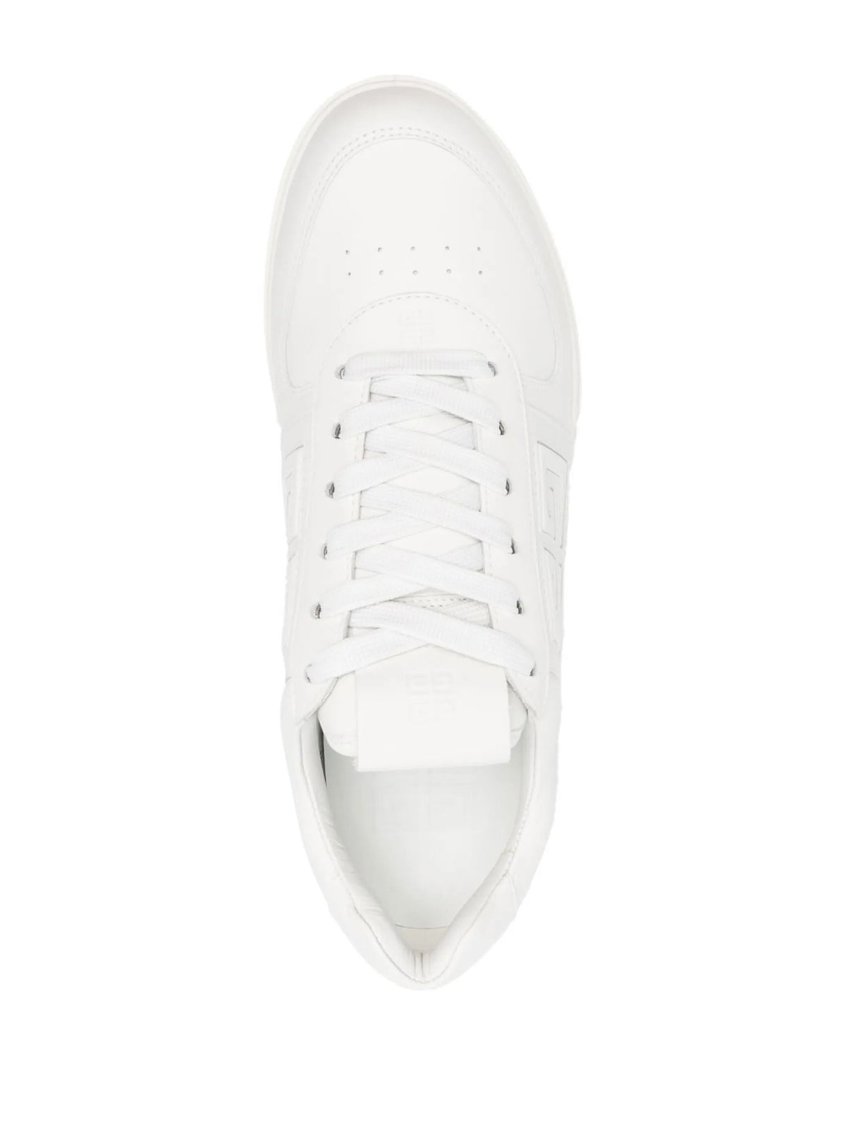Givenchy - White G4 Leather Low-Top Sneakers