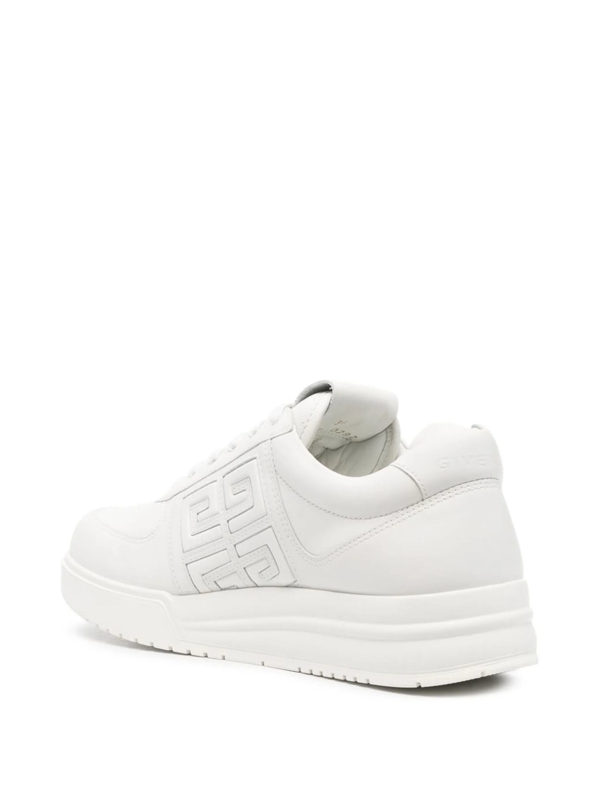 Givenchy - White G4 Leather Low-Top Sneakers