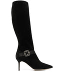 Manolo Blahnik - Pliniahi 70mm Pointed-toe Knee Boots