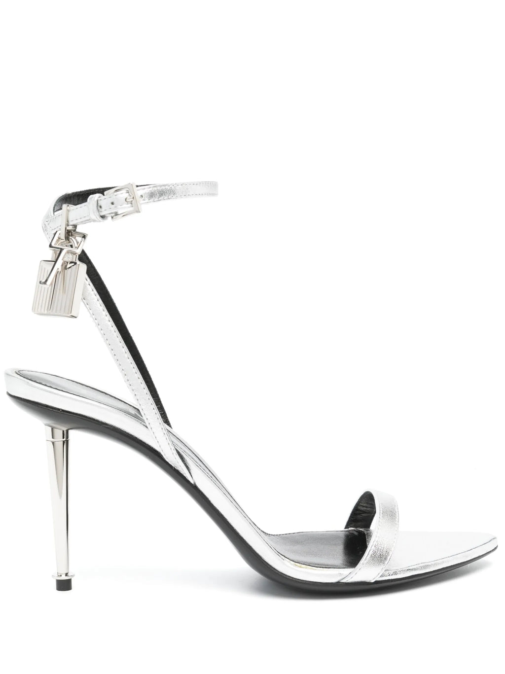 Tom Ford - Padlock Pointy Naked 85mm Leather Sandals