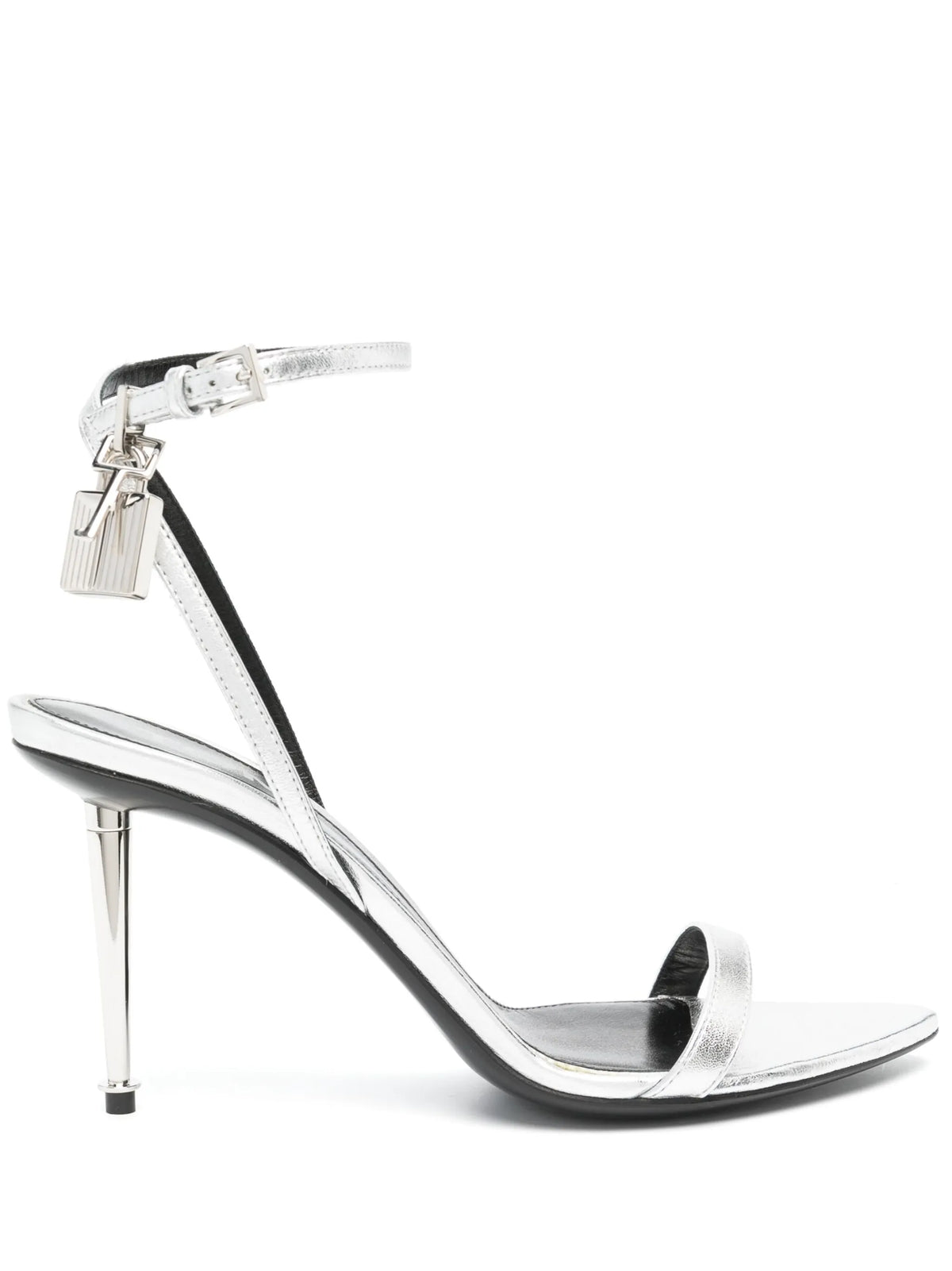 Tom Ford - Padlock Pointy Naked 85mm Leather Sandals