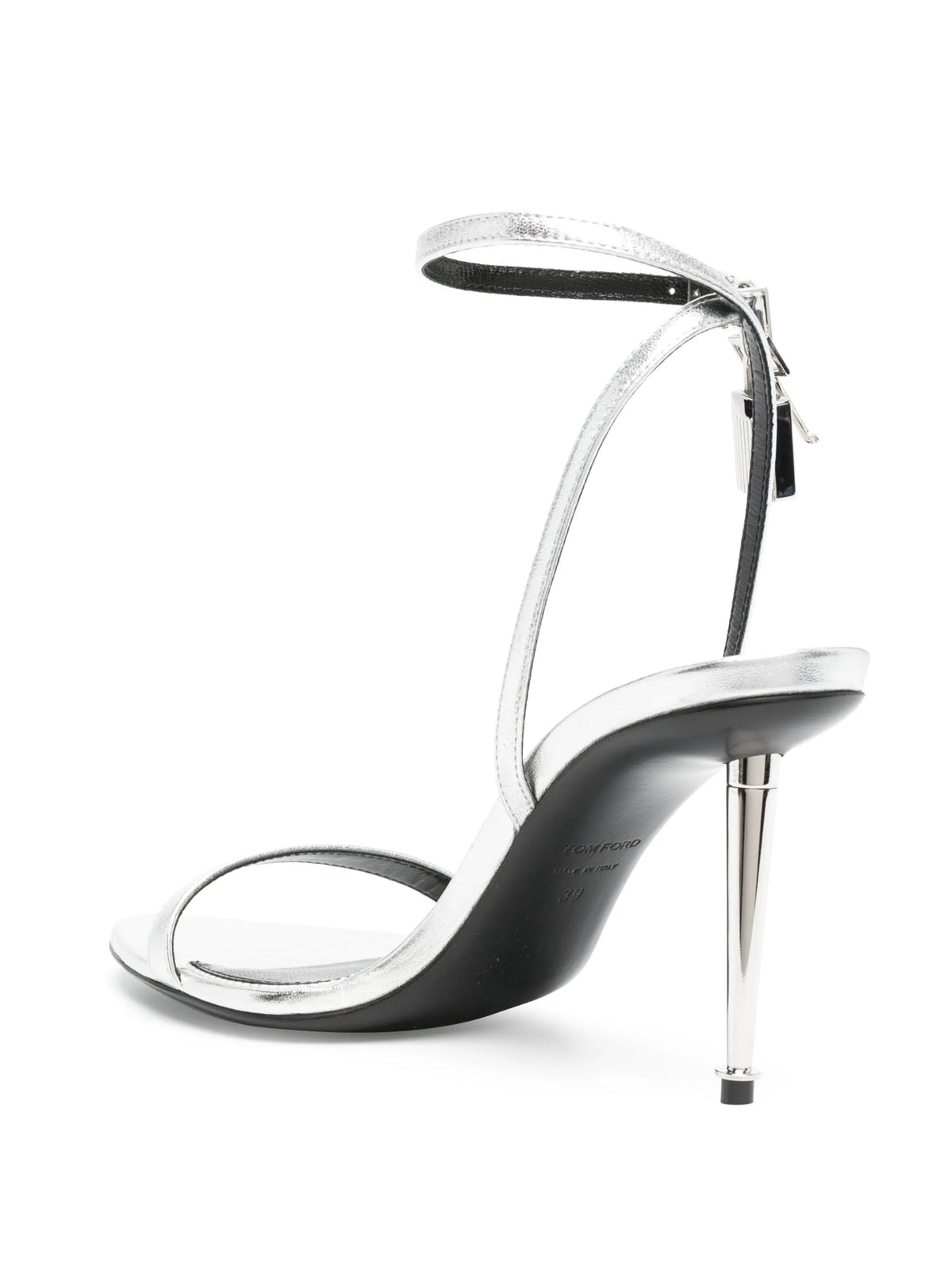 Tom Ford - Padlock Pointy Naked 85mm Leather Sandals