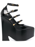 Versace - Tempest Calf-leather Platform Pumps