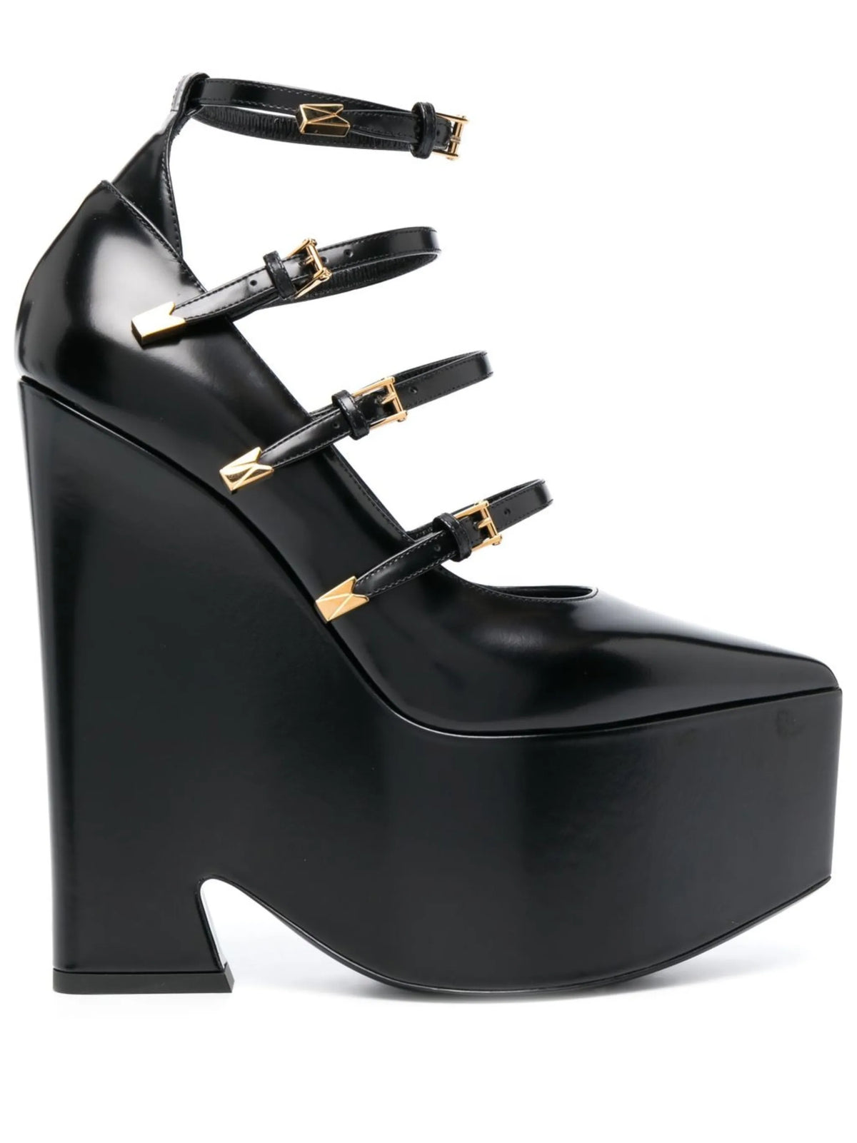 Versace - Tempest Calf-leather Platform Pumps