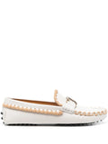 Tod's - Whipstitch Buckled Leather Loafers