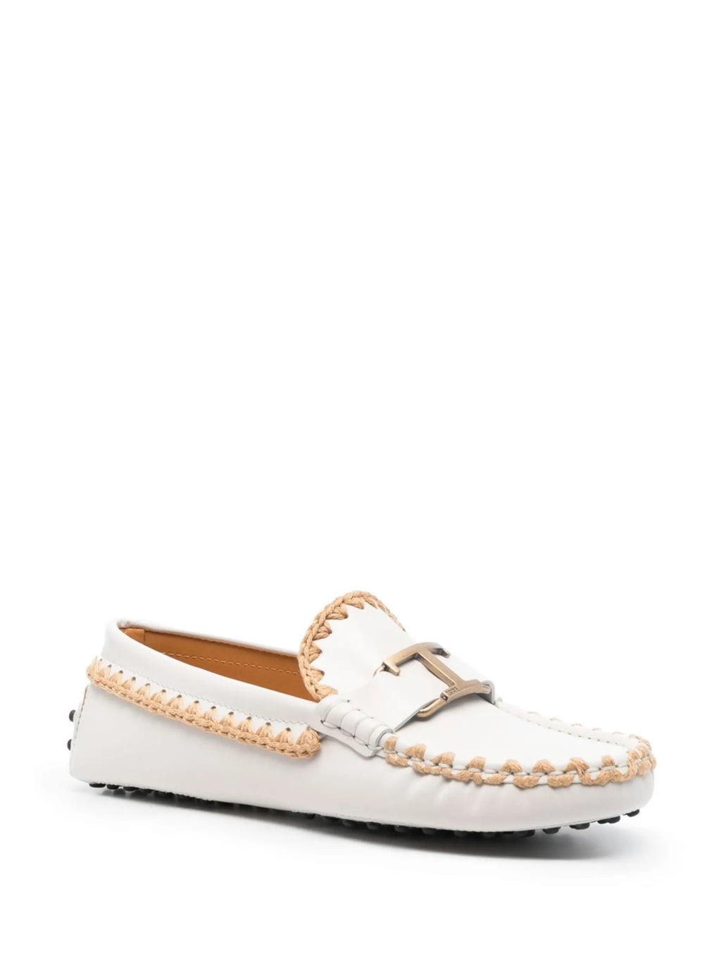 Tod's - Whipstitch Buckled Leather Loafers