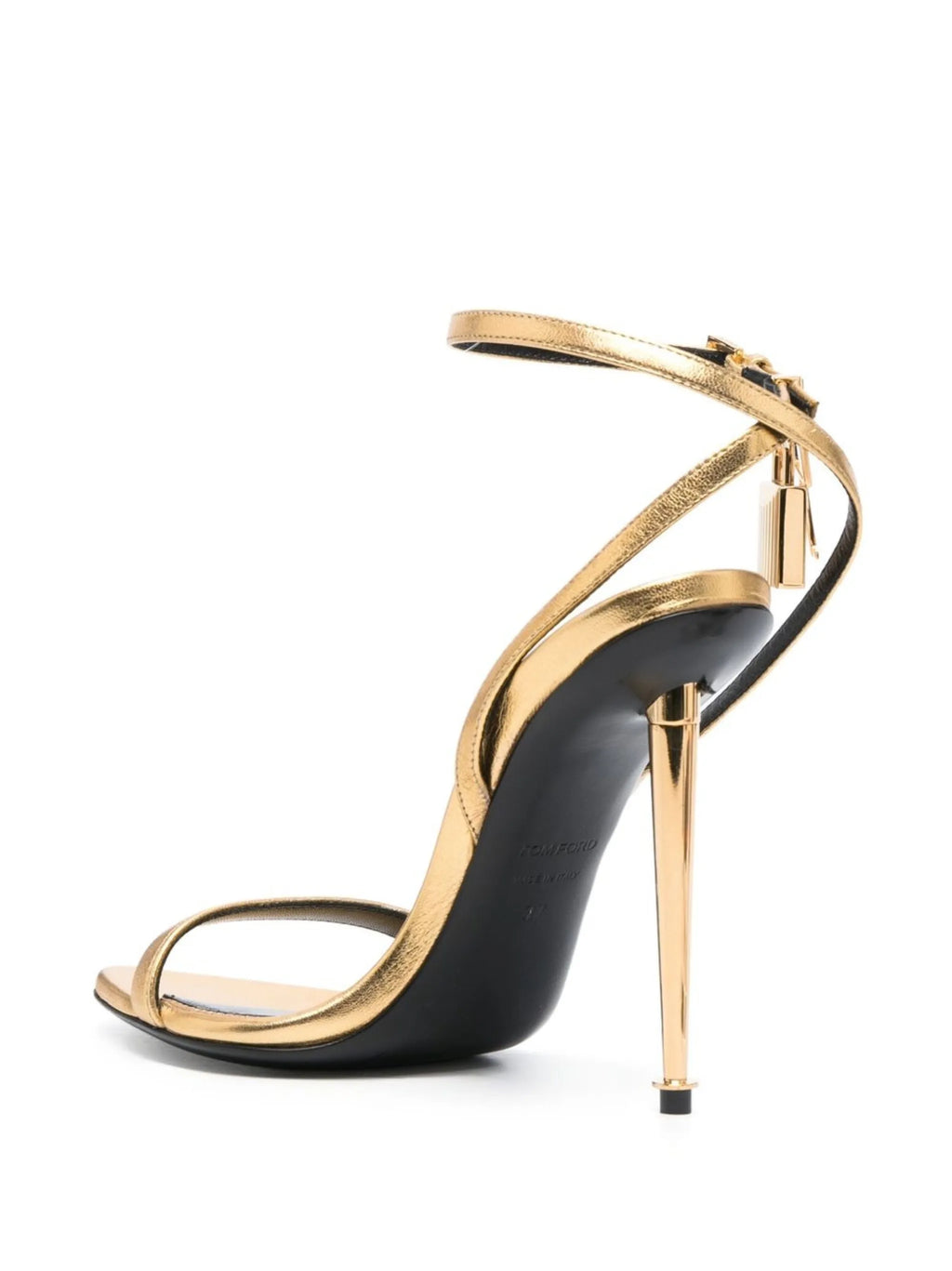 Tom Ford - 115mm Padlock Metallic Sandals