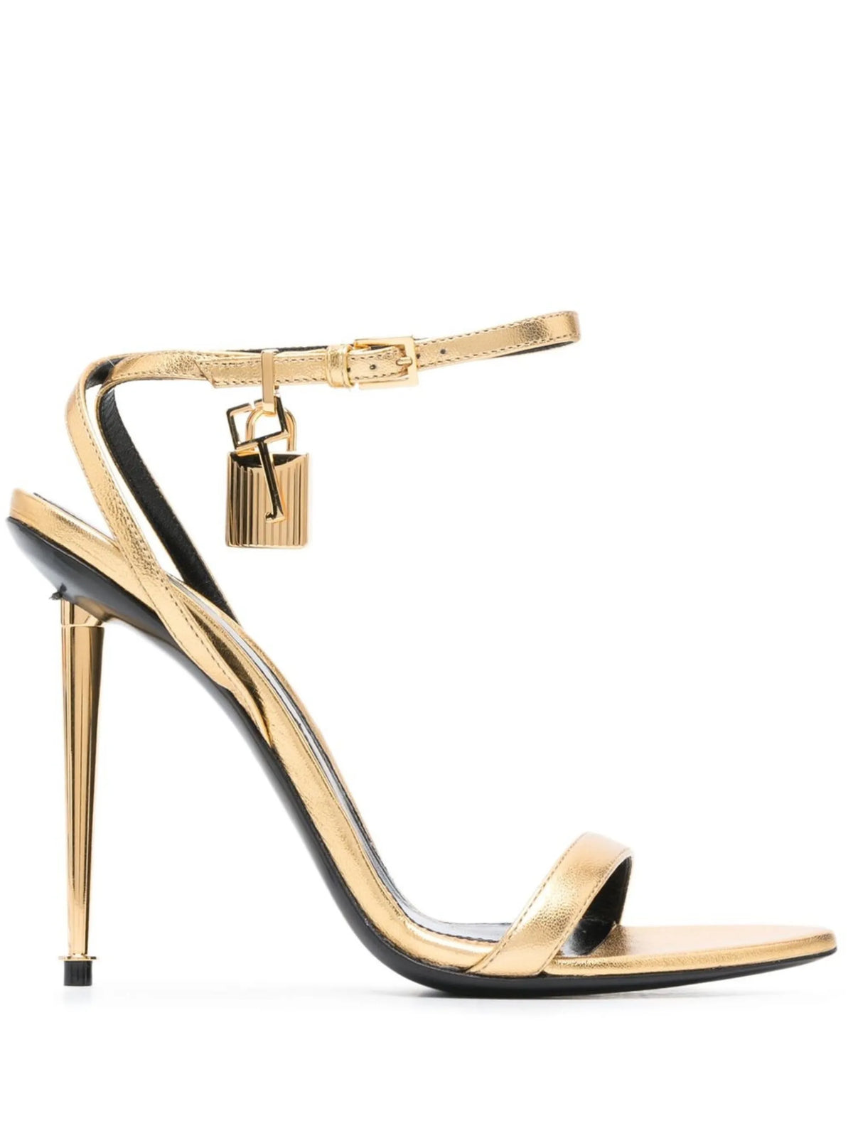 Tom Ford - 115mm Padlock Metallic Sandals