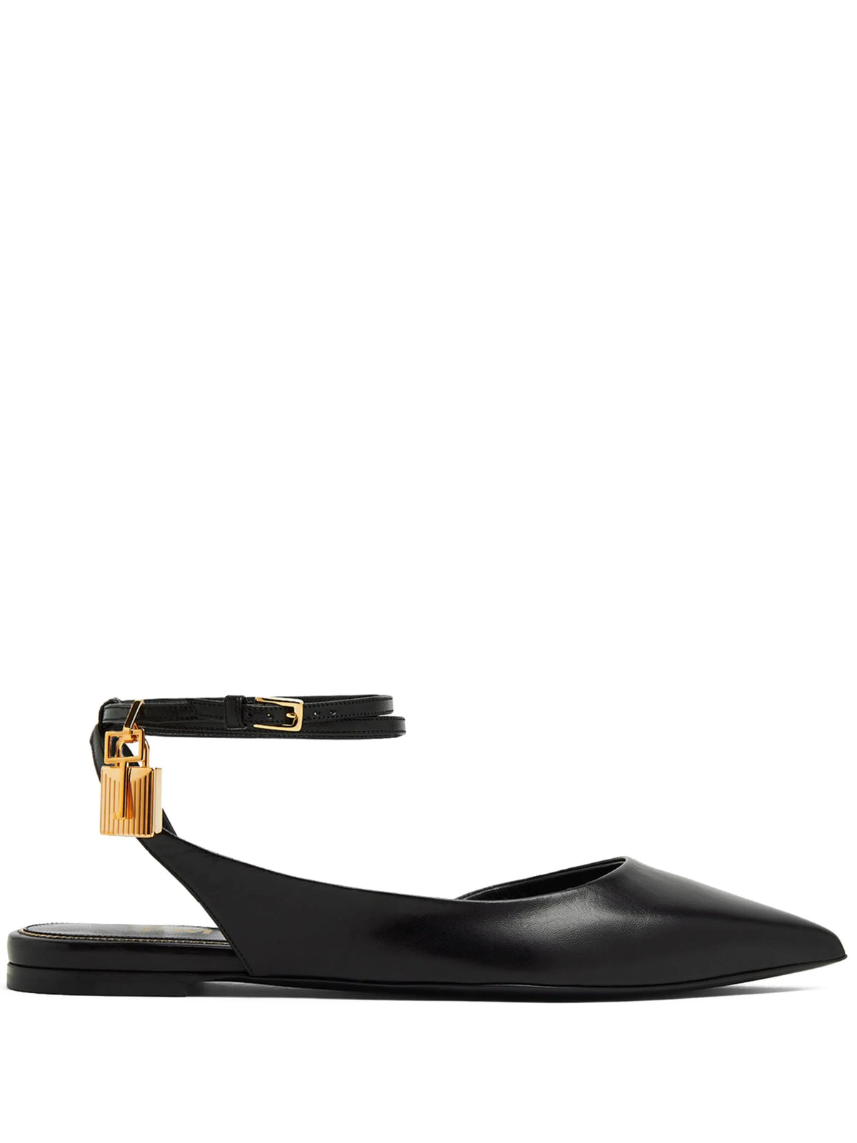 Tom Ford - Shiny Kid Slingback Ballerina Shoes