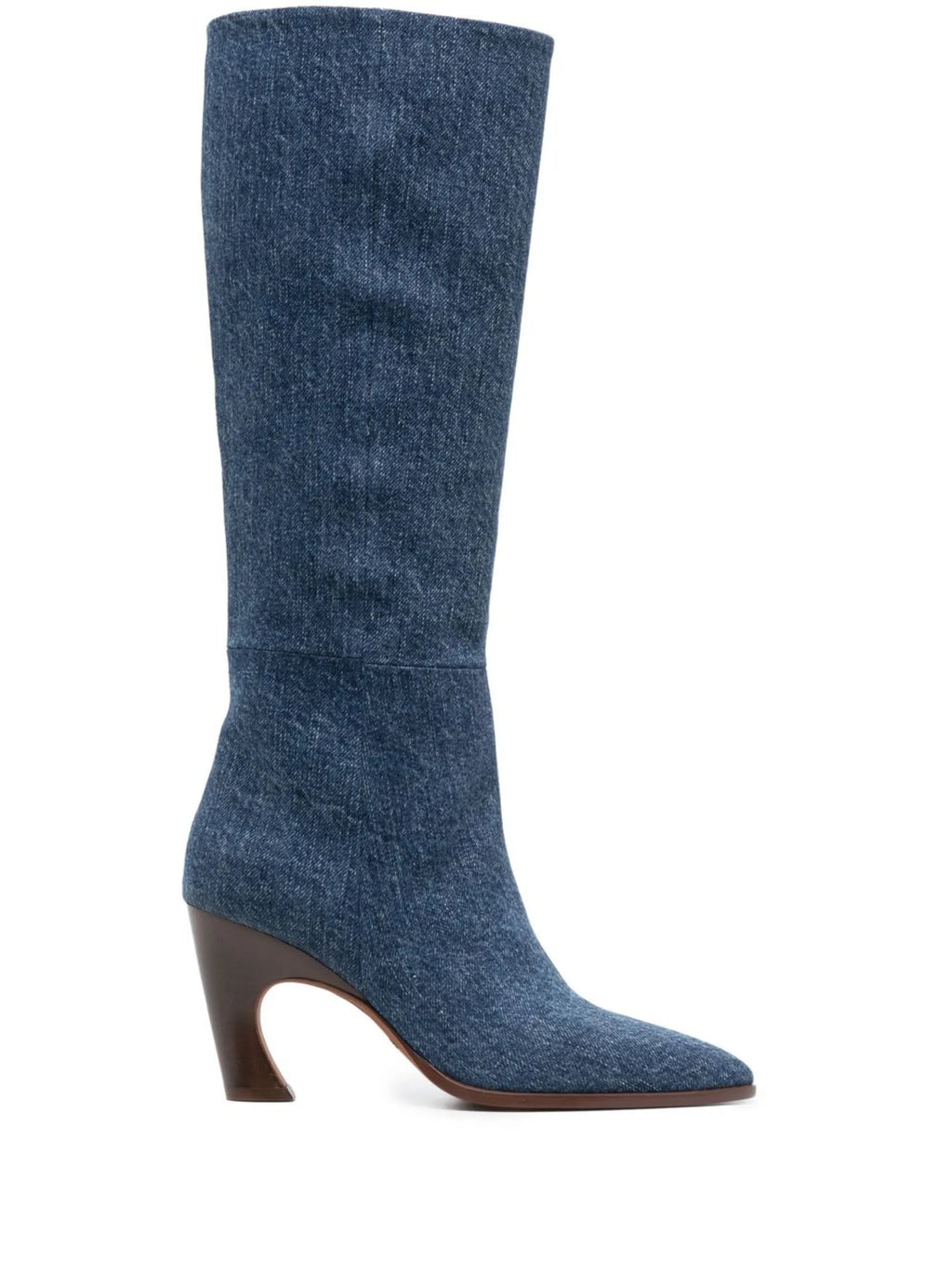 Chloé - 80mm Mid-calf Denim Boots