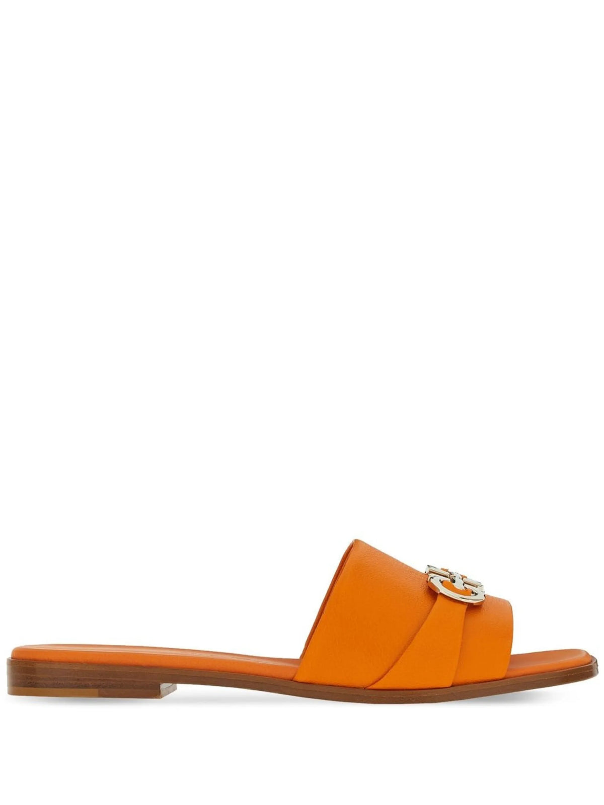 Ferragamo - Gancini Leather Slide Sandals